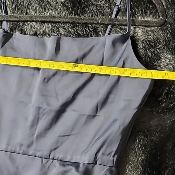 Showpo Nwt DAZZLING LIGHTS DRESS IN NAVY SATIN - Picture 7 of 15